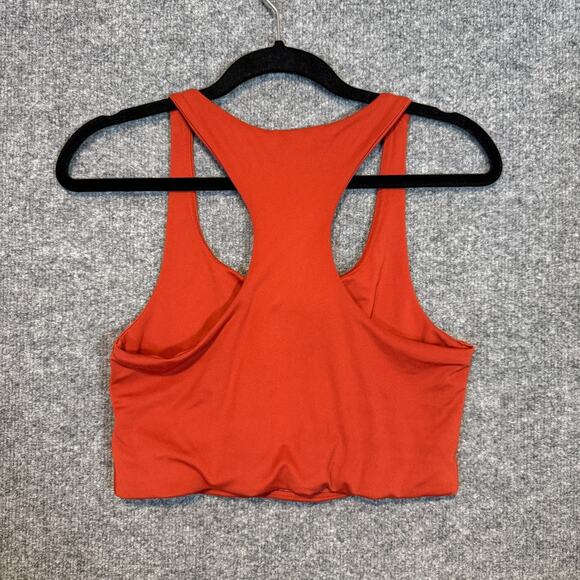 Girlfiend Collective Sports Bra Womens Medium Orange Paloma Racerback Athleisure - Picture 2 of 6